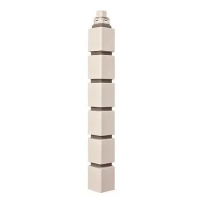Фасадная панель Наружный угол кирпич клинкерный (белый), 0,45 х 0,16м