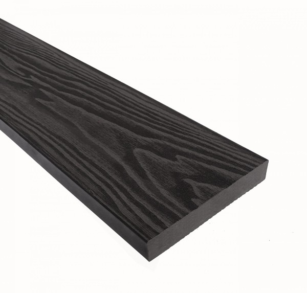 Террасная доска из ДПК Terrapol Смарт 3D Полнотелая без паза Черное дерево купить в Феодосии