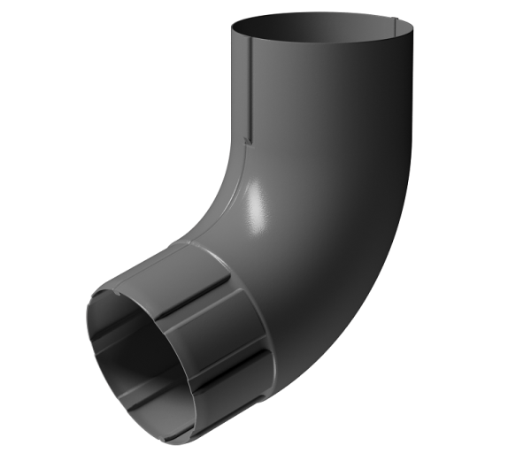 Колено 72° D90 Döcke STAL PREMIUM Графит, (RAL 7024) купить в Феодосии