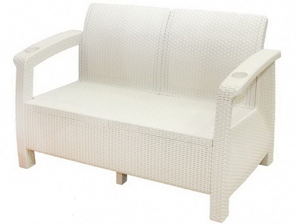 Двухместный диван Yalta Sofa Seаt белый купить в Феодосии