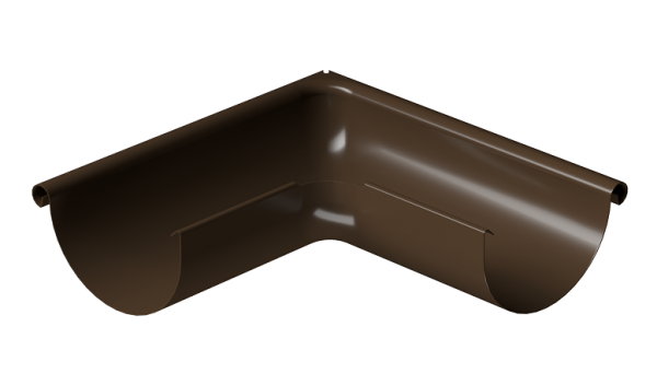 Угол внешний 90° D125 Döcke STAL PREMIUM Каштан, (RAL 8017) купить в Феодосии