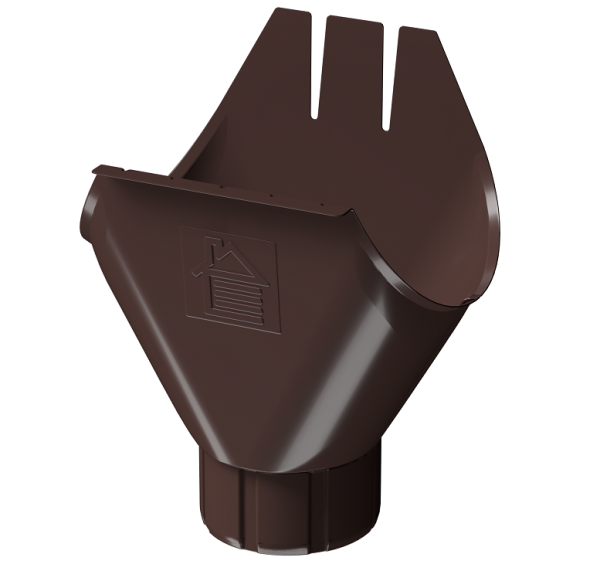 Воронка желоба D125 Döcke STAL PREMIUM Шоколад, (RAL 8019) купить в Феодосии