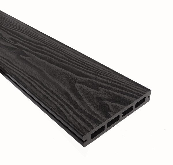 Террасная доска из ДПК Terrapol Смарт 3D Пустотелая с пазом Черное дерево купить в Феодосии