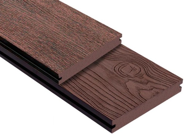 Террасная доска ДПК Outdoor 3D полнотелая STORM/OCEAN BROWN коричневая микс купить в Феодосии