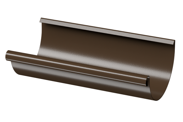 Желоб полукруглый D125 3 м Döcke STAL PREMIUM Каштан, (RAL 8017) купить в Феодосии