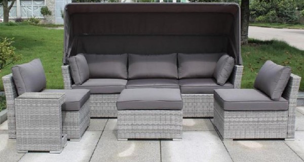 Диван-Трансформер AFINA плетеный из иск. ротанга AFM-320G Grey купить в Феодосии