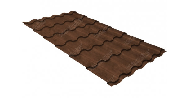 Металлочерепица кредо 0,45 Safari Twincolor Brown купить в Феодосии