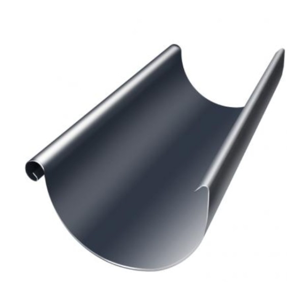 Водосток Grand Line 150x100 – Полукруглый желоб 3 метра RAL 7024 купить в Феодосии