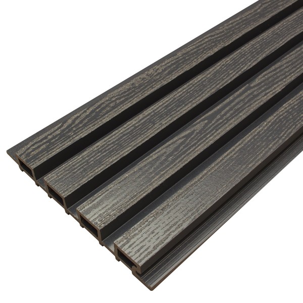 Фасадная доска из ДПК Faynag Wood Рейка Мокрый Асфальт купить в Феодосии