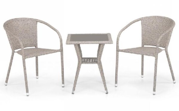 Комплект плетеной мебели AFINA из иск. ротанга T25C/Y137C-W85 Latte 2Pcs купить в Феодосии