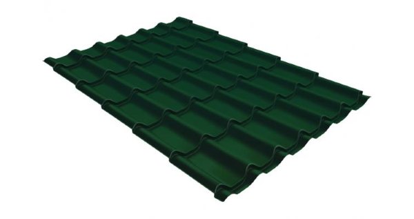 Металлочерепица классик 0,5 Satin RAL 6005 зеленый мох купить в Феодосии