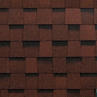 Двухслойная ламинированная черепица Shinglas, серия Фазенда – Красный купить в Феодосии