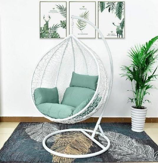 Кресло Подвесное из искусственного ротанга AFM-168A-XL White/Green купить в Феодосии