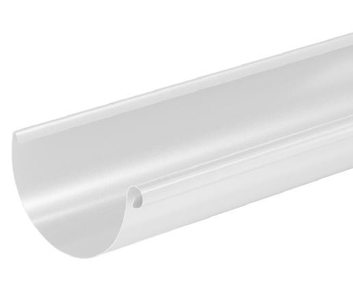Водосток Aquasistem, система 125x90 - Водосточный желоб 3.00м RR 20 Белый купить в Феодосии