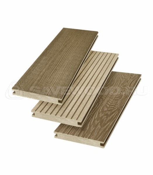 Террасная доска SW Fraxinus (R) полнотелая «SaveWood» Тик купить в Феодосии