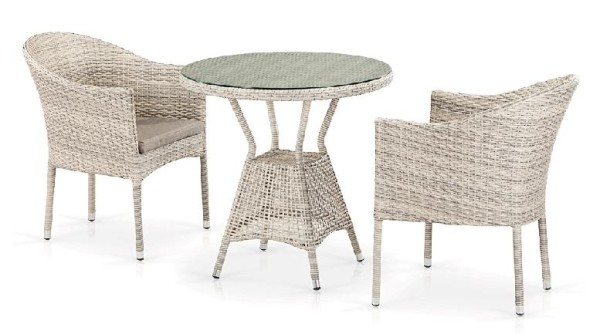 Комплект плетеной мебели AFINA из иск. ротанга T705ANT/Y350-W85 Latte 2Pcs купить в Феодосии