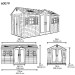 Сарай пластиковый LifeTime 15x8 DD купить в Феодосии
