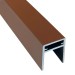 П-профиль Алюминиевый EasyDecking 35x25 Коричневый купить в Феодосии