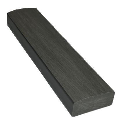 Лавочный брус Ecodecking Некст полнотелый брашированный 70х35 графит купить в Феодосии