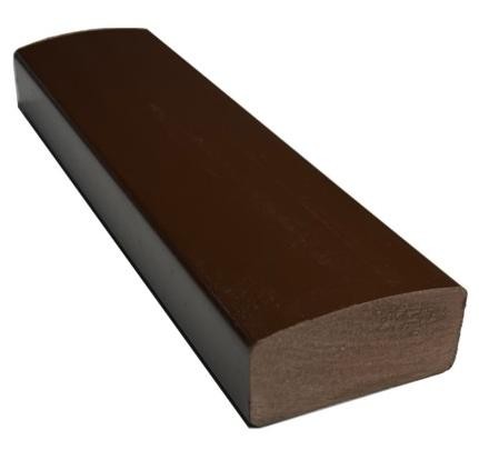 Лавочный брус Ecodecking Некст полнотелый глянцевый 70х35 шоколад купить в Феодосии