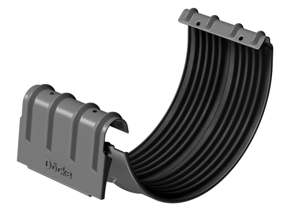 Соединитель желобов D125 Döcke STAL PREMIUM Графит, (RAL 7024) купить в Феодосии