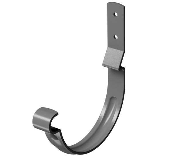 Карнизный крюк короткий (гнутый) D125 Döcke STAL PREMIUM Графит, (RAL 7024) купить в Феодосии