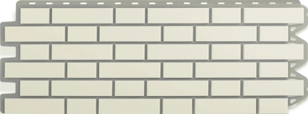 Фасадная панель Альта-Профиль, Кирпич Клинкерный, Белый купить в Феодосии
