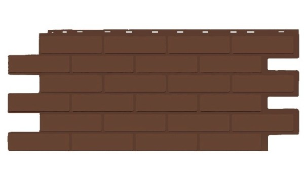 Фасадная панель T-Siding Кирпич Модерн Эко Браун купить в Феодосии