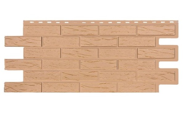 Фасадная панель T-Siding Кирпич Саман Эко Крем купить в Феодосии
